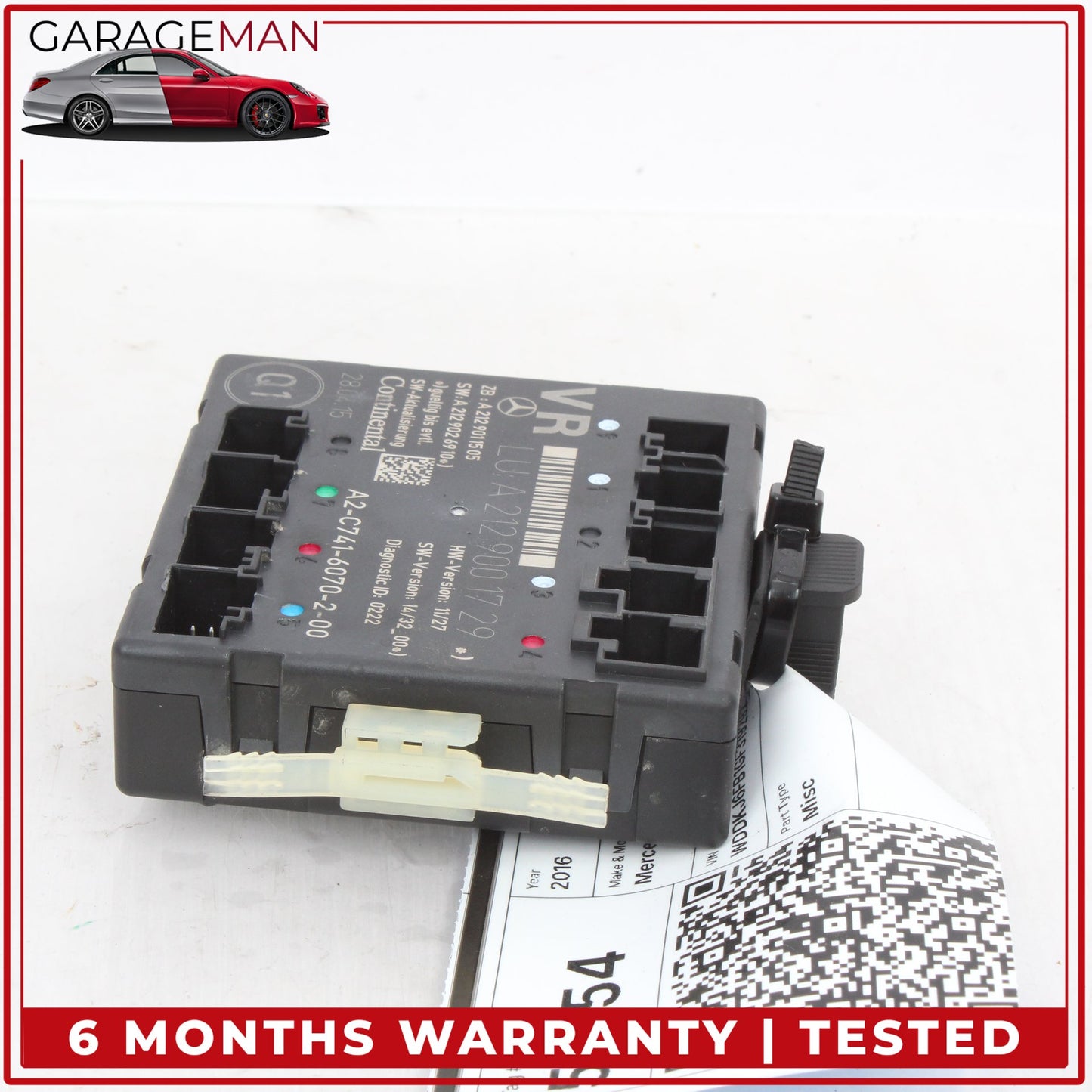 2008-2018 Mercedes C207 E400 Coupe Front Right Side Door Control Module Unit OEM