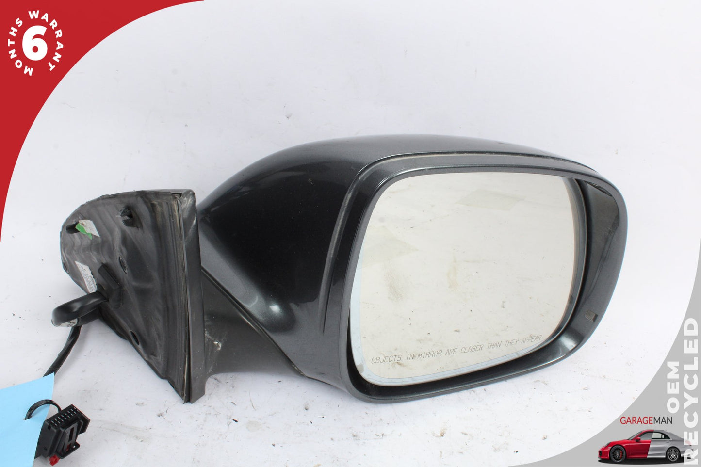 2007-2009 Audi Q7 Front Right Side Door Rear View Mirror Gray 4L1857410E OEM
