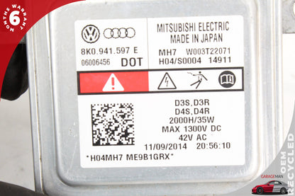 2013-2017 Audi A5 Xenon HID Headlight Ballast Control Module 8K0941597E OEM