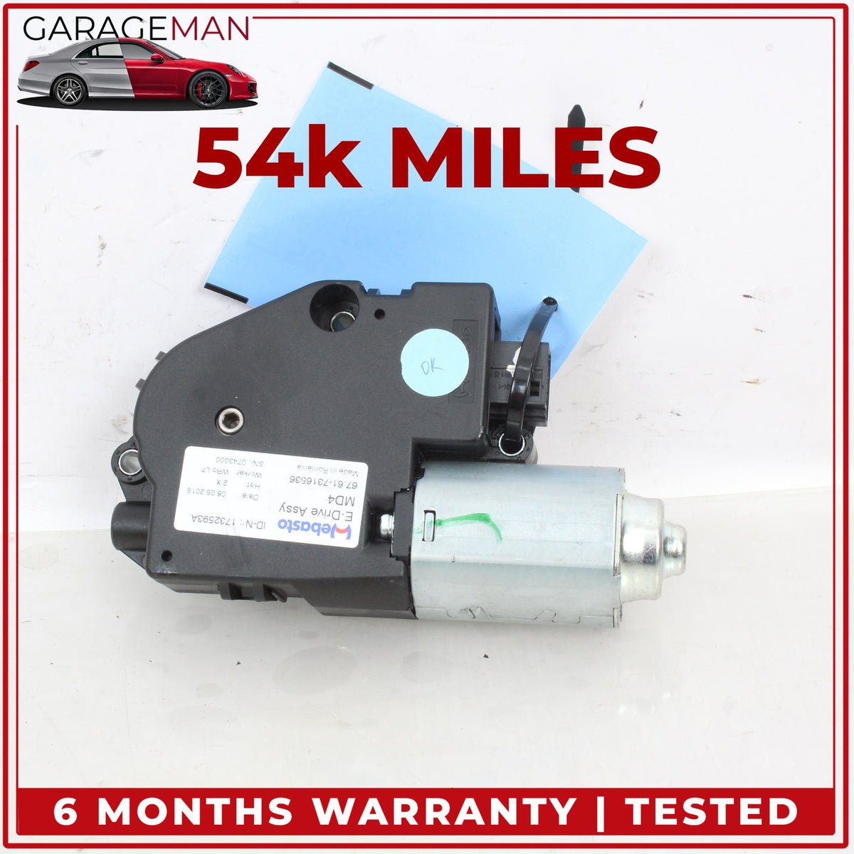 2014-2021 BMW M235i F22 RWD Panoramic Sunroof Sun Roof Motor 7316536 OEM