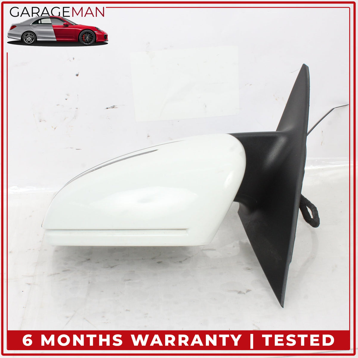 2014-2019 Mercedes W117 CLA250 Left Side Door Rear View Mirror Calcite White OEM