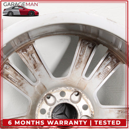 2014-2016 Mercedes W212 E350 Twin 5 Spoke Wheel Rim 8.5JX18H2ET48 2124015702 OEM