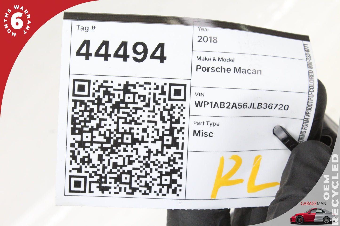 2015-2024 Porsche Macan 95B Rear Left Driver Side Seat Airbag 95B880441A OEM