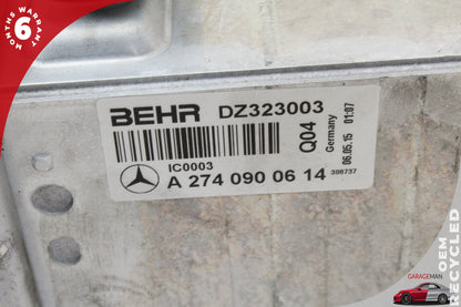 15-20 Mercedes-Benz C300 W205 RWD Intercooler Radiator 2740900614 Genuine