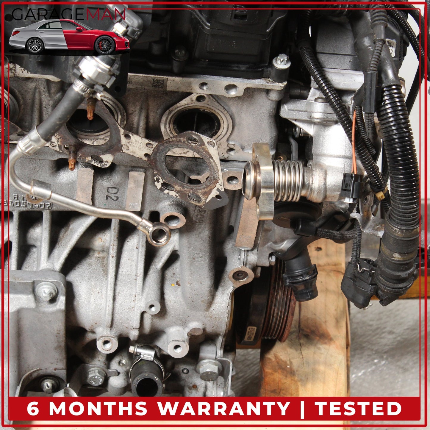 2014-2018 BMW 328d RWD 2.0L Diesel Engine Motor Assembly N47D20O1 mileage 140k