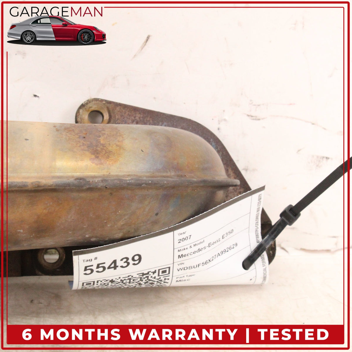 2006-2012 Mercedes W211 E350 C350 M272 Right Side Exhaust Manifold Header OEM