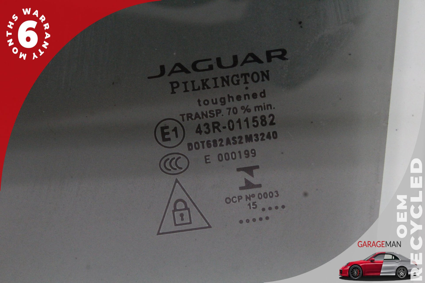 2016-2022 Jaguar XF X260 Sedan Rear Left Door Window Glass GX6325713AB OEM