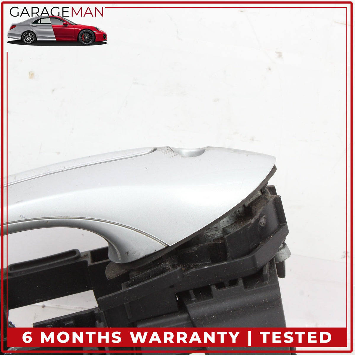 2009-2019 BMW 740i F01 Front Left Side Exterior Door Handle Silver Metallic OEM