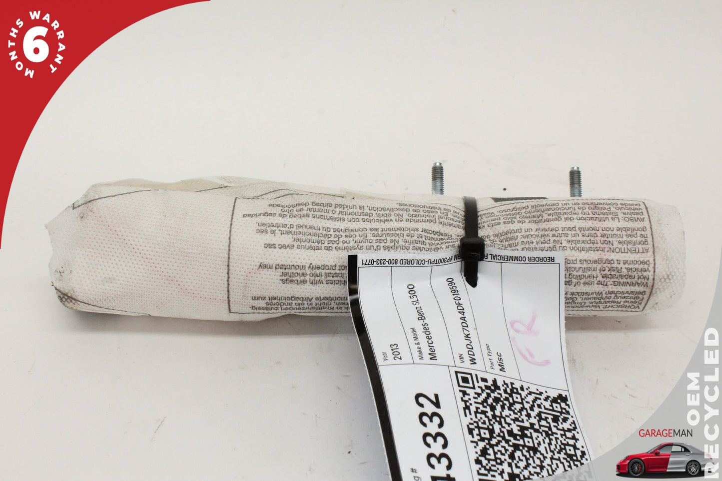 2013-2020 Mercedes R231 SL550 SL63 AMG Seat Airbag Air Bag SRS Front Right OEM