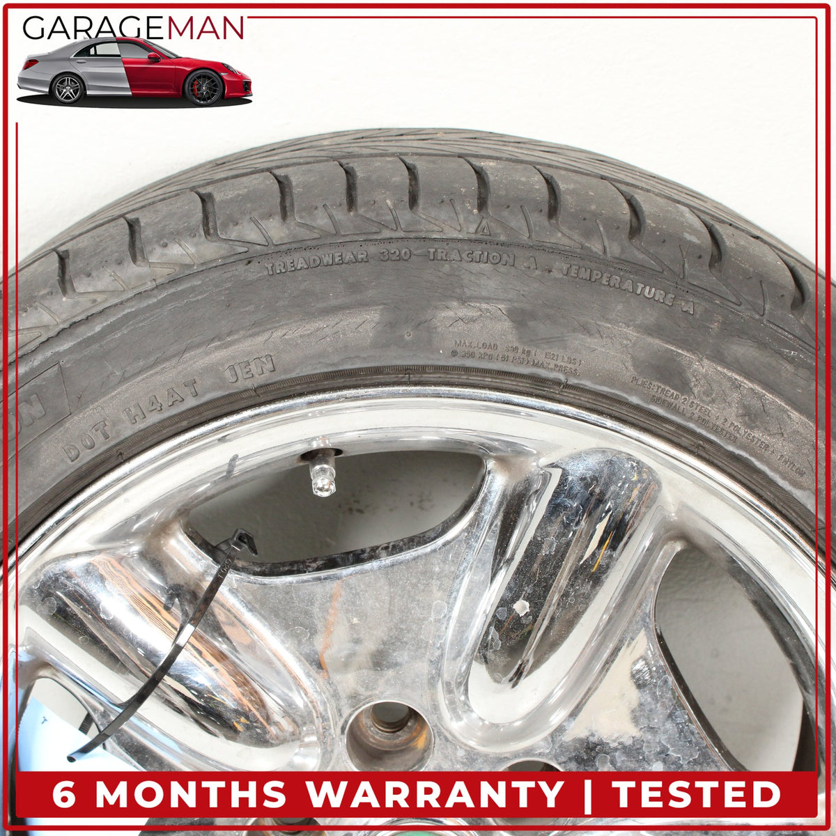 1997-1999 Jaguar XK8 Front or Rear Wheel Rim w/ Tire 8Jx17CHx33 MJA6116AB OEM