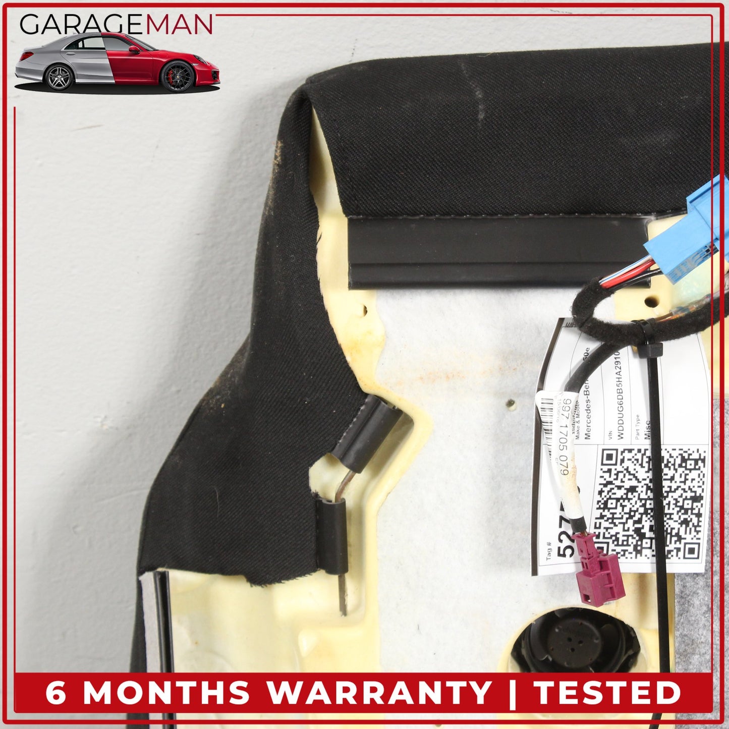 2014-2017 Mercedes W222 S550e Front Right Lower Bottom Seat Cushion Black OEM