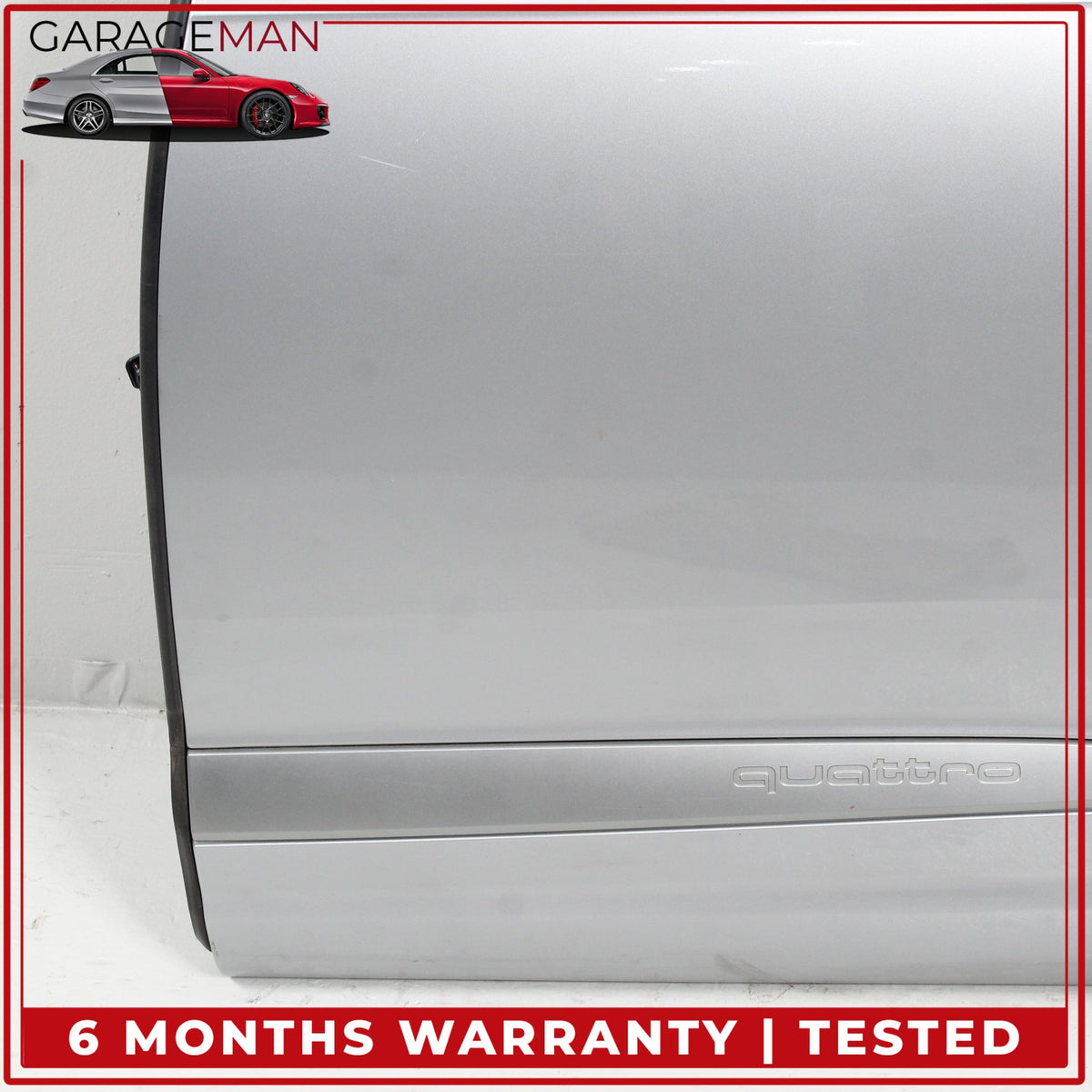 2017-2019 Audi Q7 Rear Left Driver Side Door Shell Florett Silver Metallic OEM