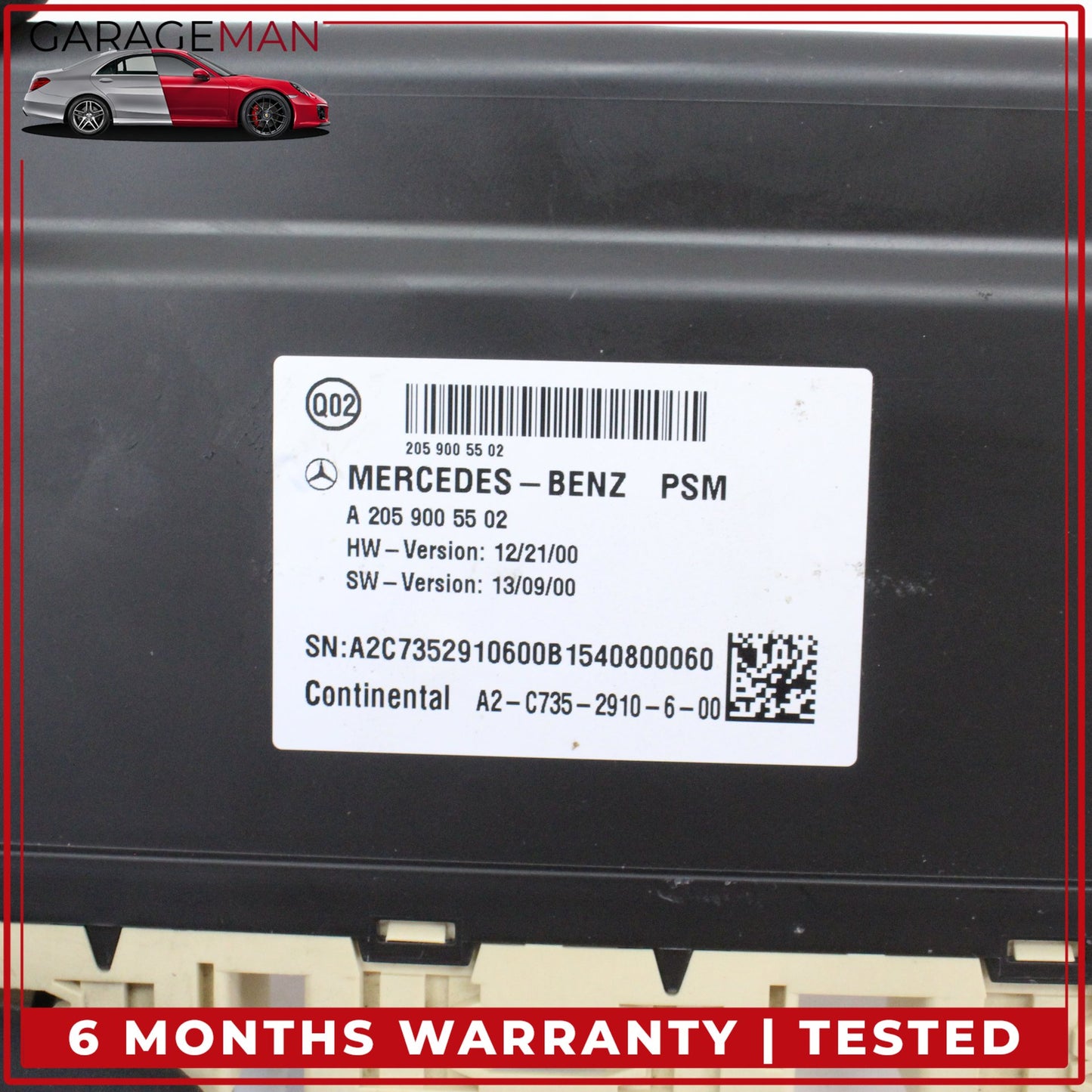 2015-2019 Mercedes-Benz C300 w205 Sedan Front Right Seat Control Module 2059005502 OEM