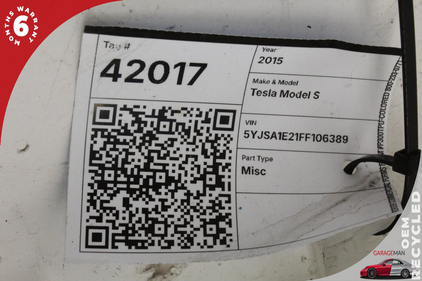 2012-2020 Tesla Model S Radiator Coolant Overflow Expansion Reservoir Tank OEM