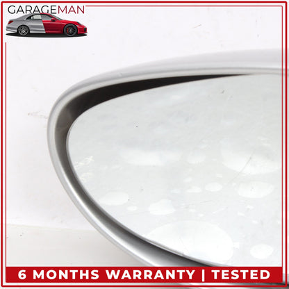 1999-2005 Porsche 911 Carrera 996 Left Door Rear View Mirror Silver Metallic OEM