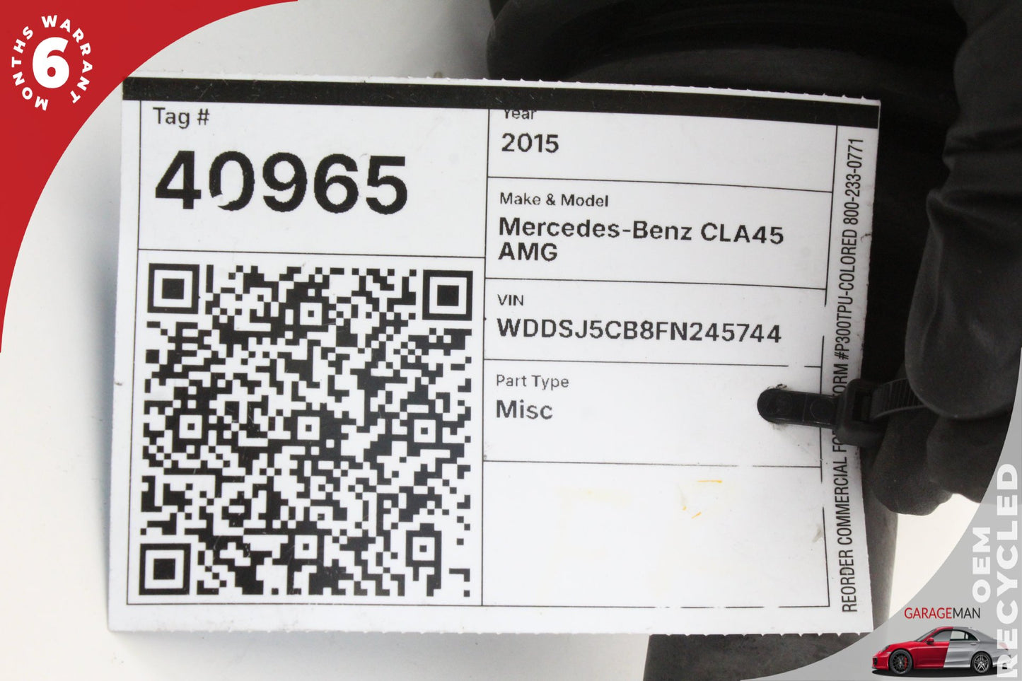 2014-2020 Mercedes W117 CLA45 AMG AWD Front Right Axle Shaft 2463309300 OEM