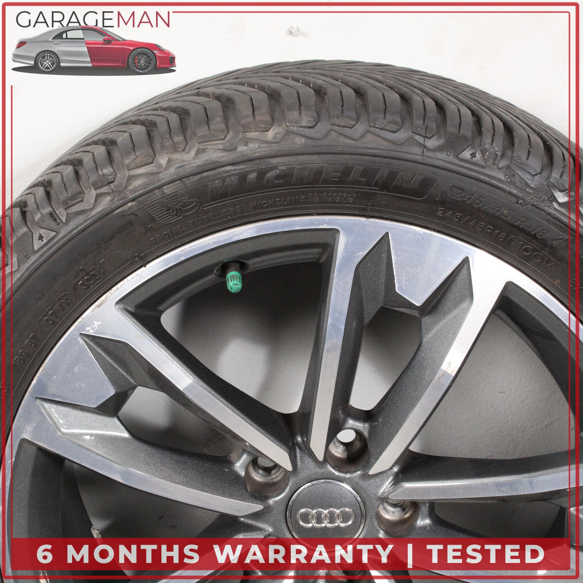2017-2025 Audi A4 Allroad B9 Wheel Rim w/ Michelin Tire Set 7.5JX18H2 ET29 OEM
