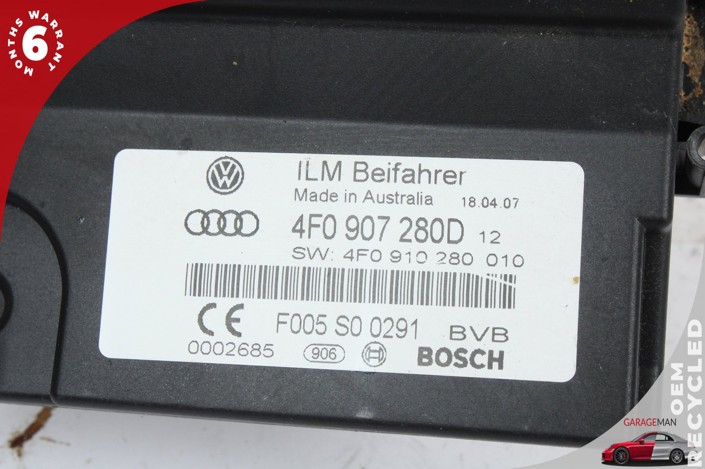 2007-2015 Audi Q7 Onboard Power Supply Control Module Unit 4F0907280B OEM