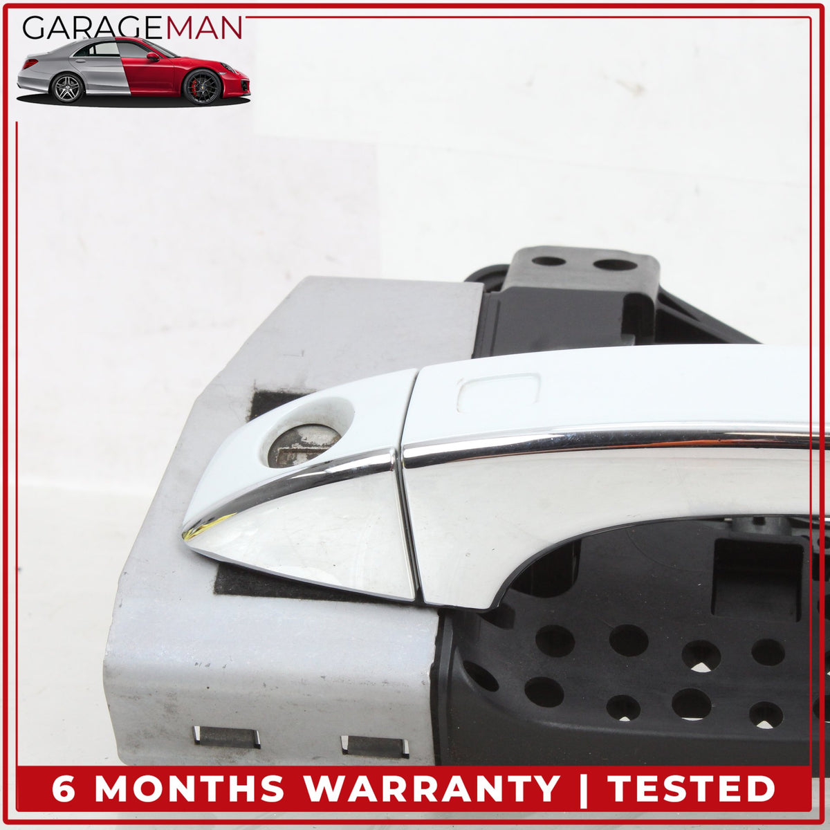 2011-2018 Audi A8 S8 Front Left Exterior Door Handle Glacier White Metallic OEM