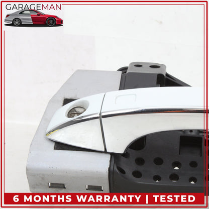 2011-2018 Audi A8 S8 Front Left Exterior Door Handle Glacier White Metallic OEM