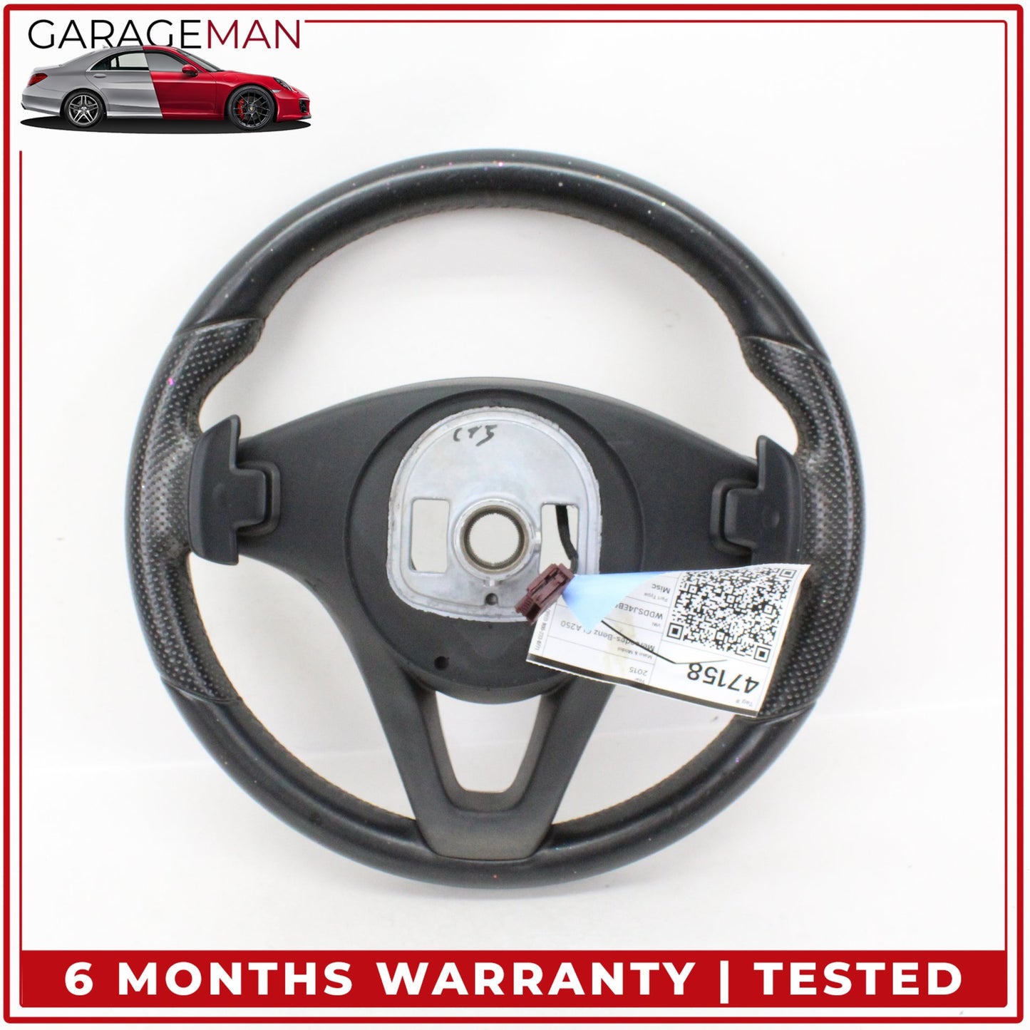 2014-2019 Mercedes W117 CLA250 Steering Wheel w/ Paddle Shifters 0004601403 OEM