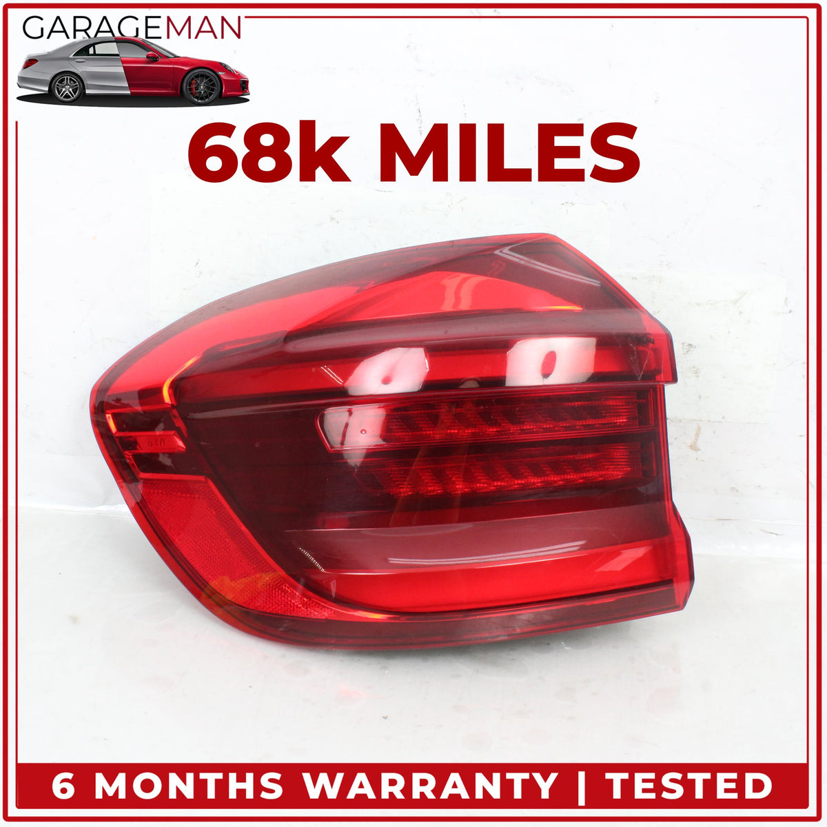 2018-2021 BMW X3 G01 Rear Left Driver Side LED Outer Tail Light Lamp 7408739 OEM