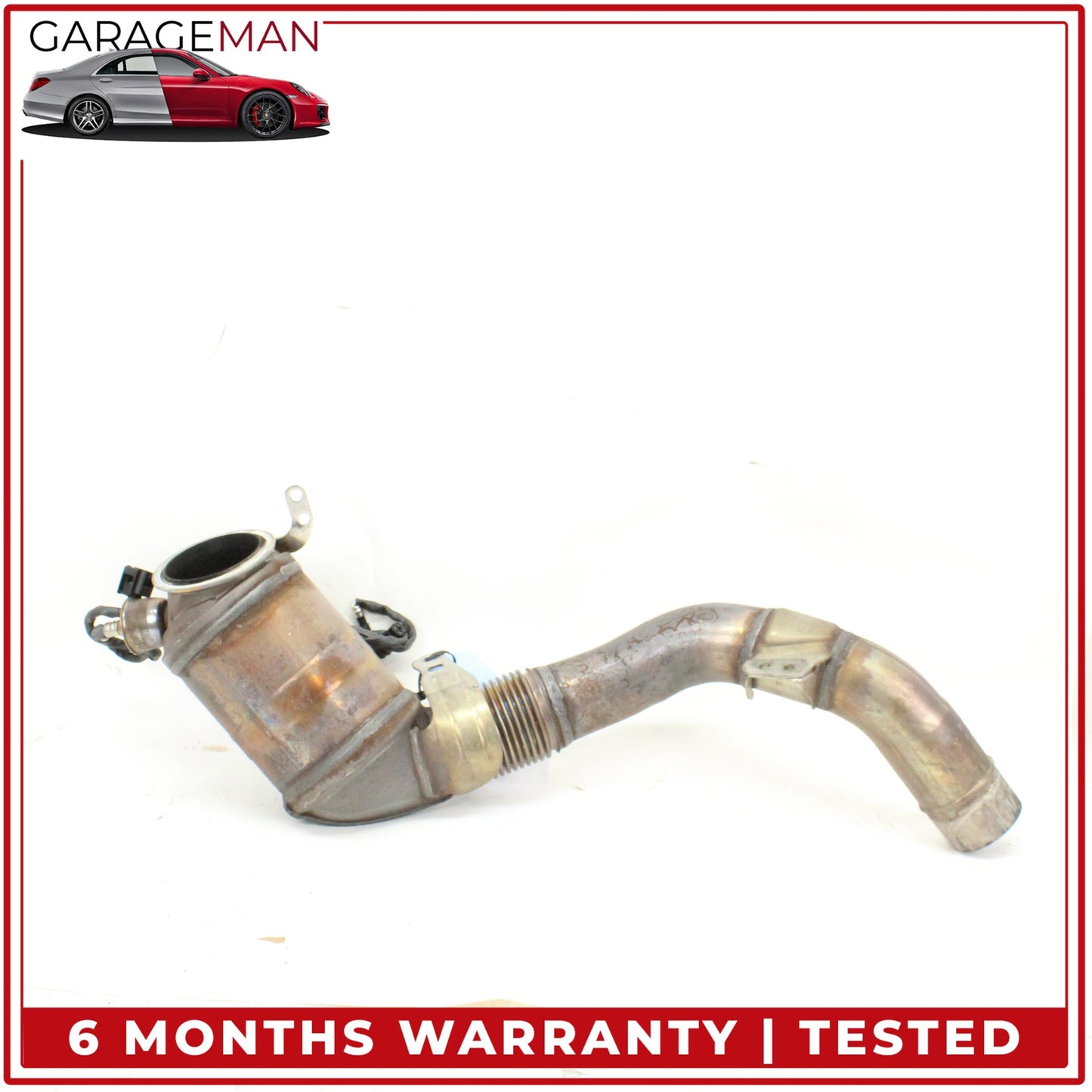 2010-2017 BMW 550i F07 Left Driver Side Exhaust Downpipe 7645441 OEM