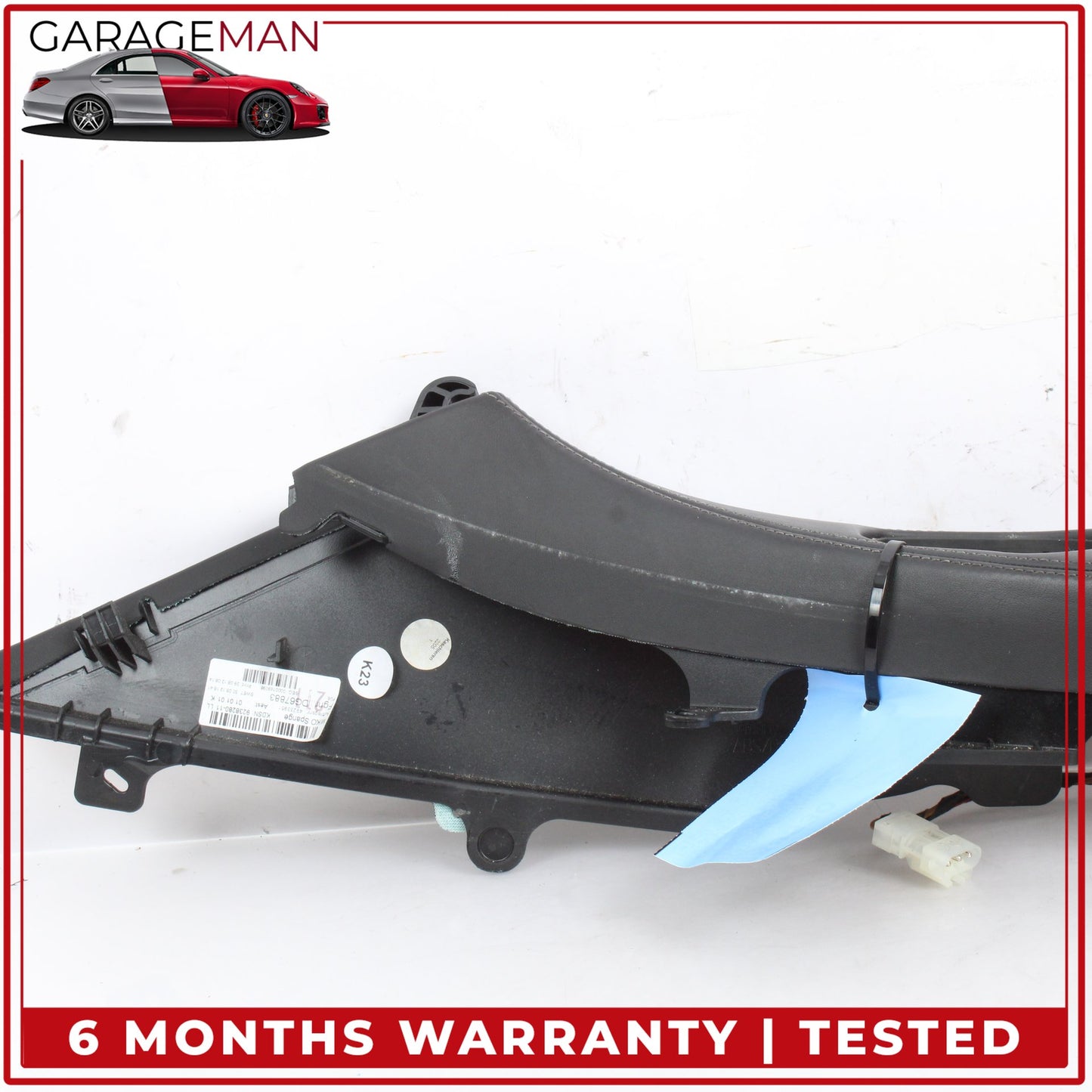 2012-2019 BMW 650i Center Console Trim Cover w/ Ashtray Black Nappa Leather OEM