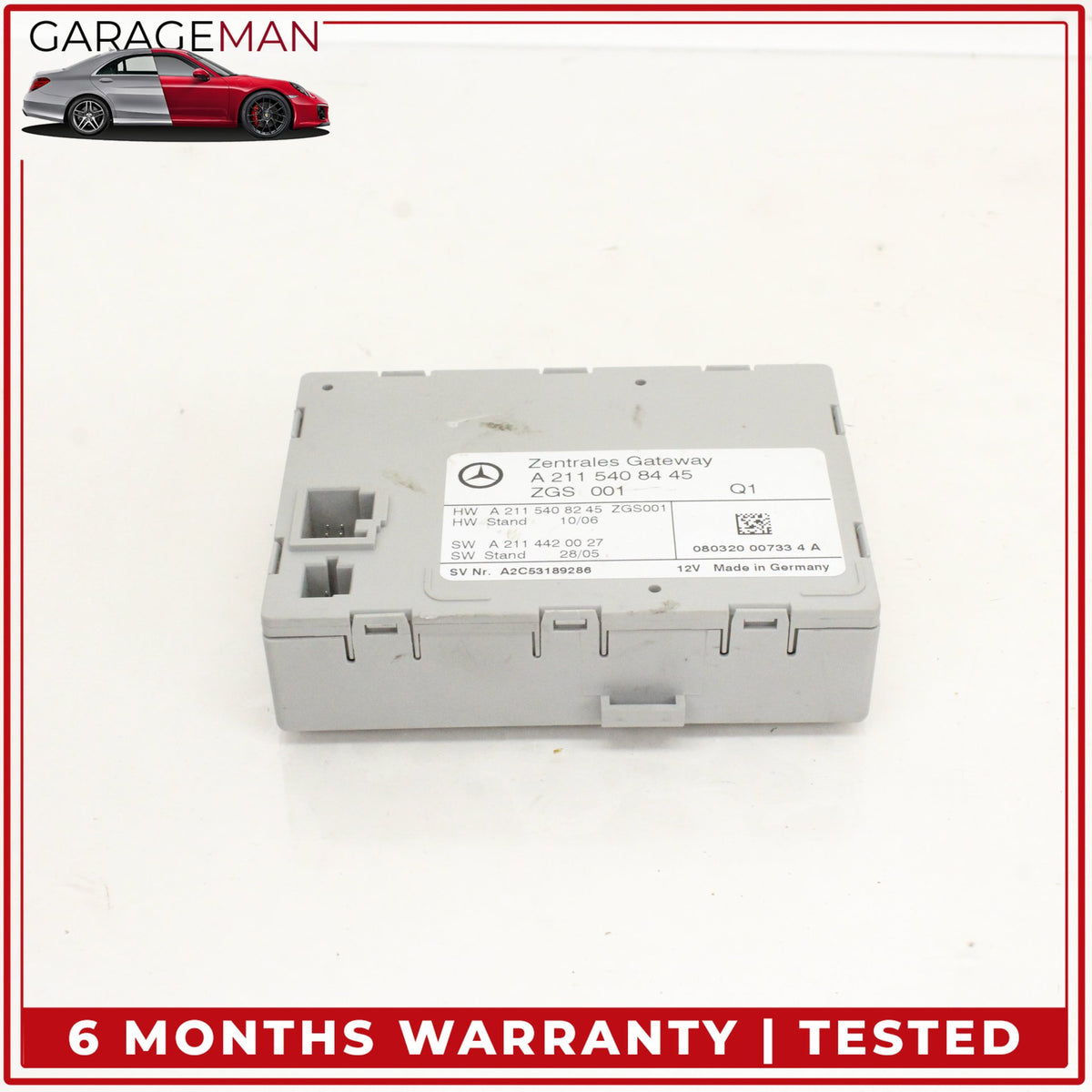 2003-2011 Mercedes W219 CLS550 Central Gateway Control Module 2115408445 OEM