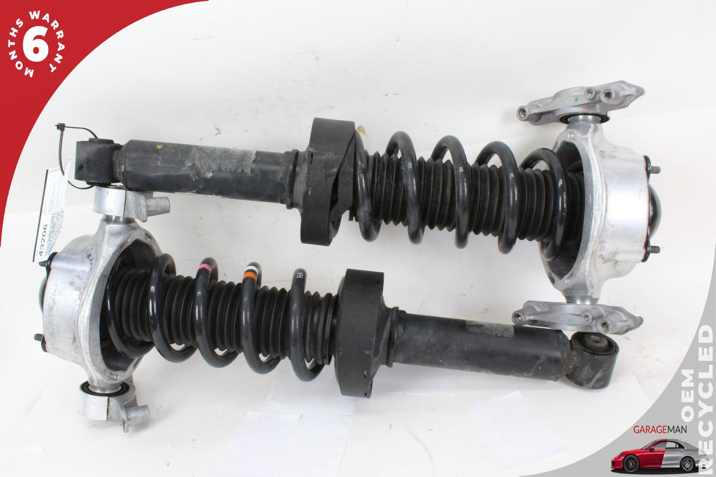 2011-2018 Porsche Cayenne S Hybrid 92A AWD 3.0L Rear Left and Right Shock Strut Absorber 7P0512345 OEM