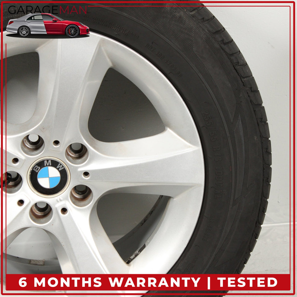 2007-2013 BMW X5 E70 Front or Rear Wheel Rim w/ Tire 8.5JX18EH2 IS46 6772243 OEM