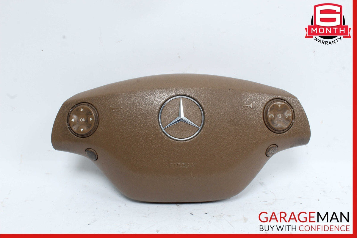 07-10 Mercedes W221 S550 CL600 Steering Wheel Airbag Air Bag Assembly Brown OEM