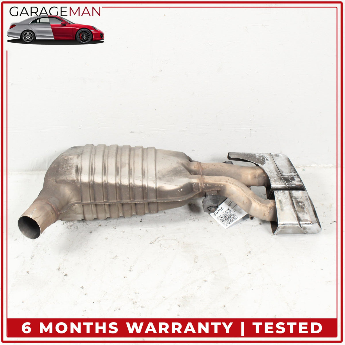 2012-2018 Mercedes W218 CLS63 E63 AMG Rear Left Side Exhaust Muffler OEM