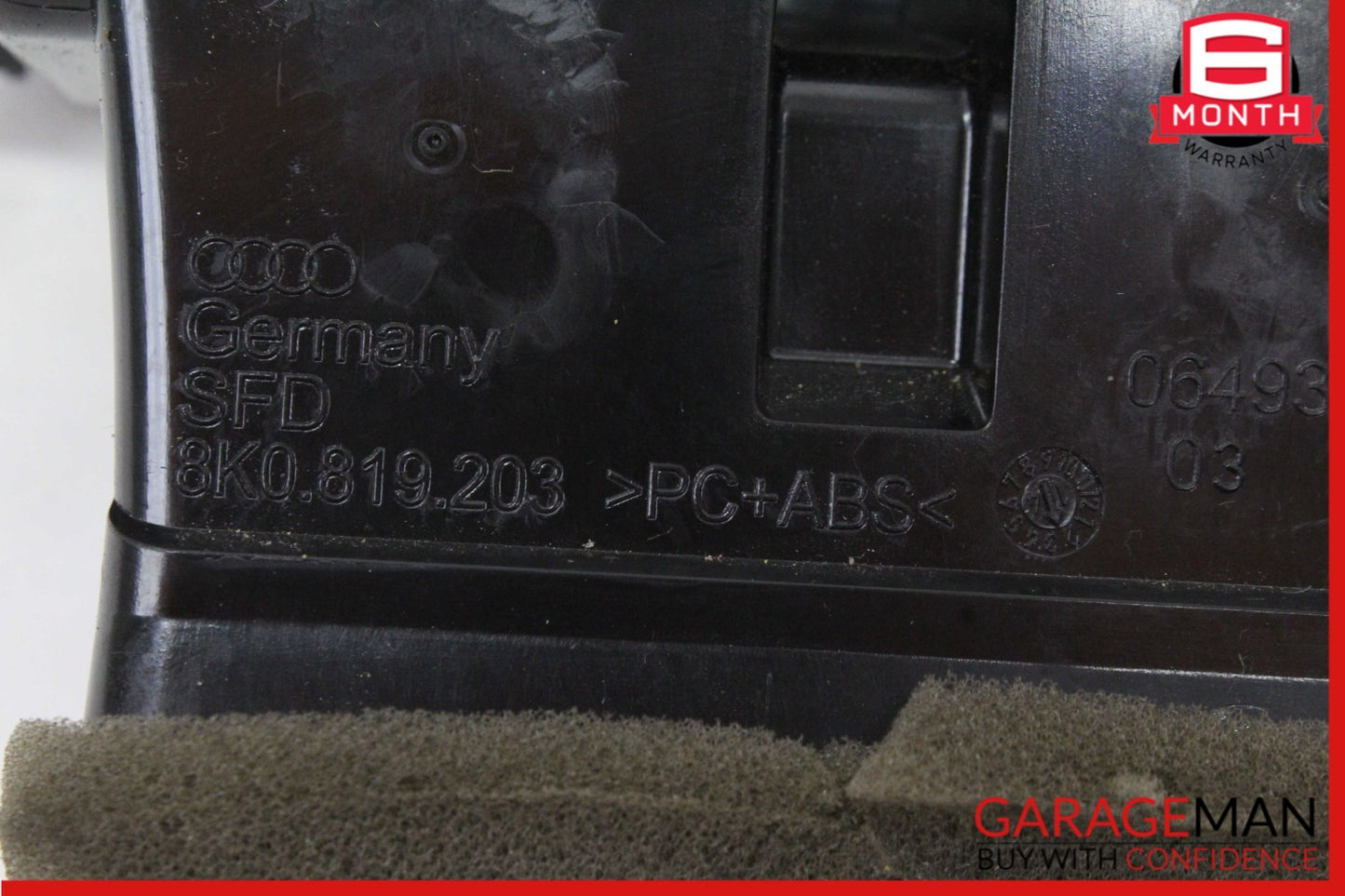 2013-2017 Audi RS5 8T Convertible Rear A/C Climate Control Vent 8K0819203