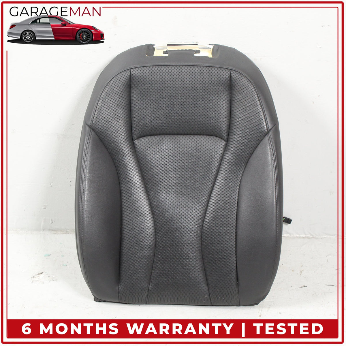 2017-2024 Audi Q7 Front Right Side Top Upper Seat Cushion Black Leather OEM