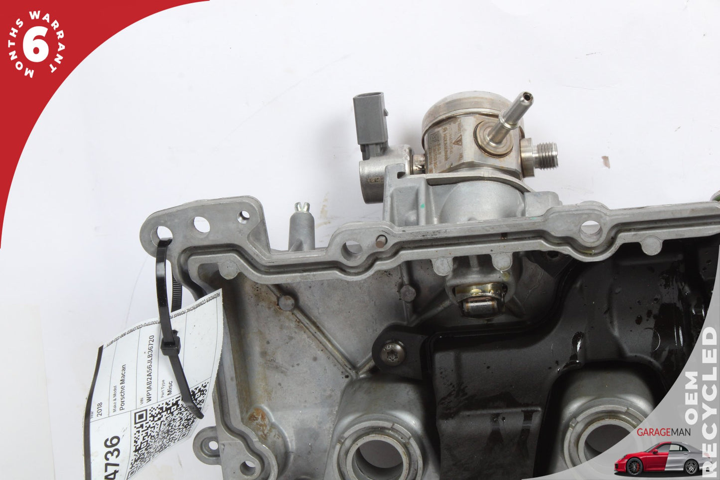 2015-2018 Porsche Macan 95B 3.0L Engine Left Side Cylinder Head Valve Cover OEM