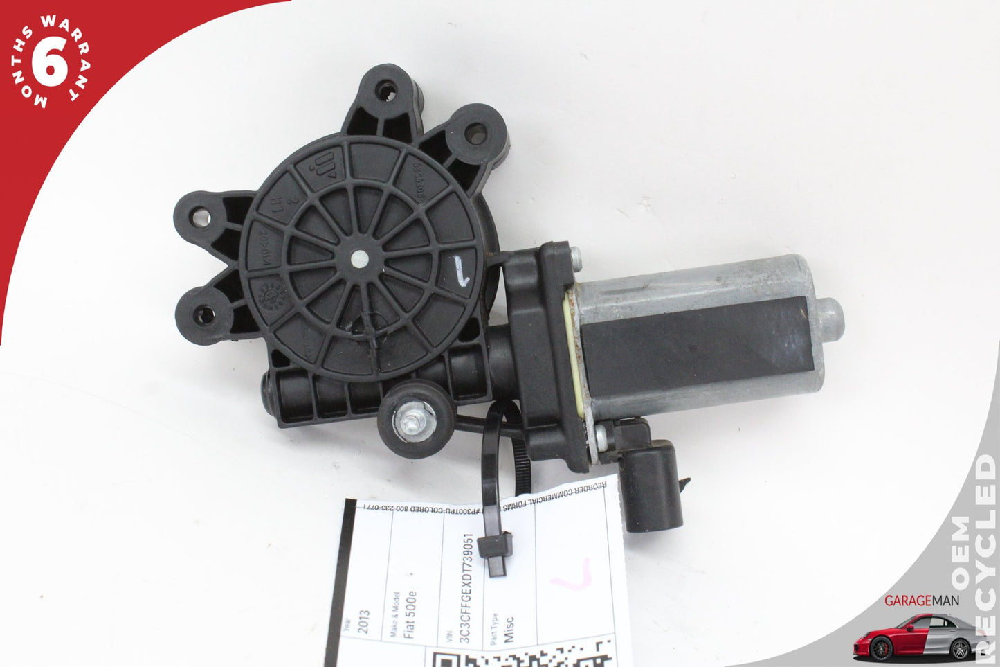 2012-2019 Fiat 500e Front Left Side Window Regulator Motor 68070267AD OEM