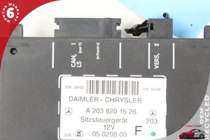 2001-2009 Mercedes W203 C240 Front Left Side Seat Control Module 2038201526 OEM