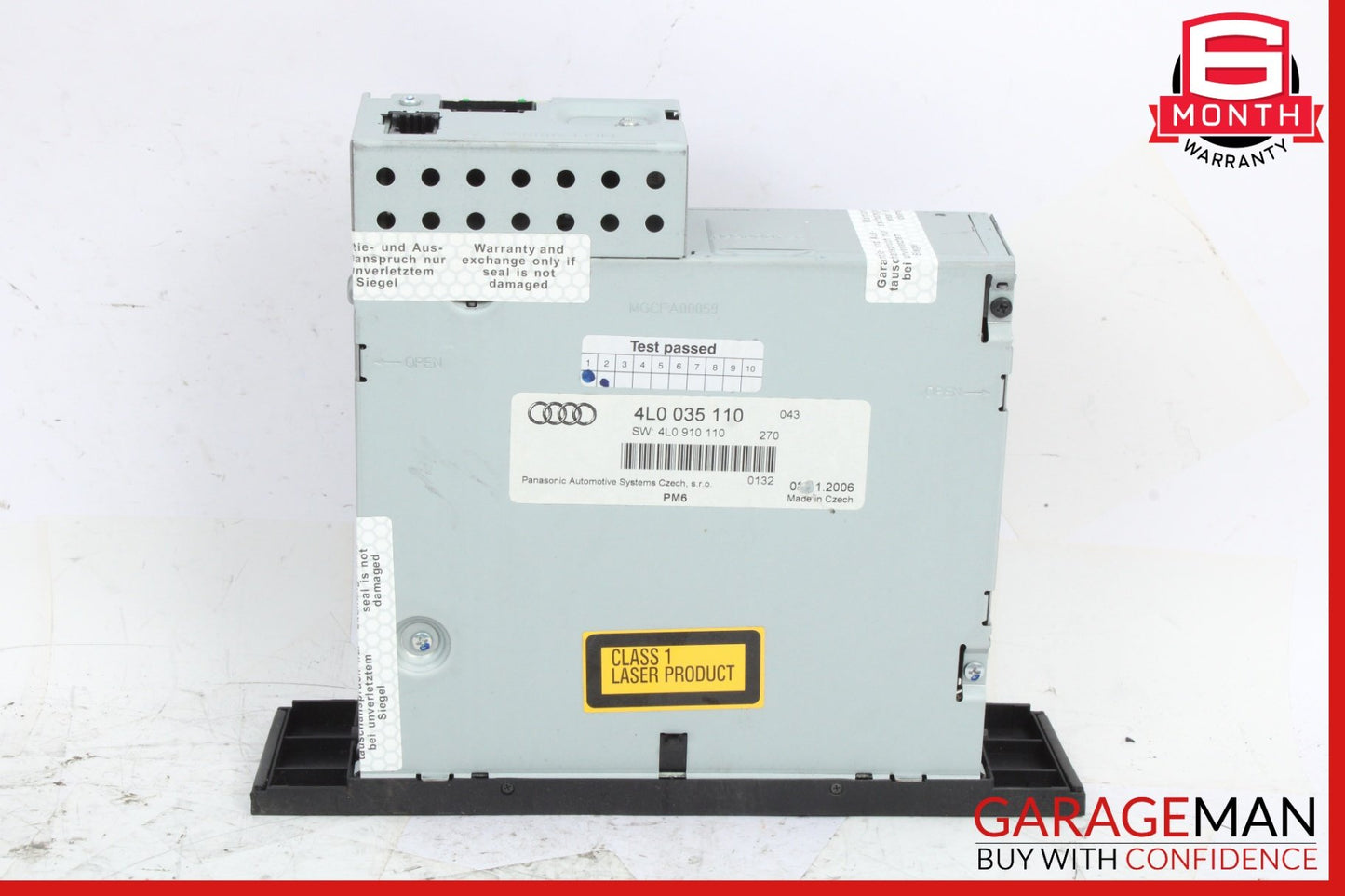 2007-2009 Audi Q7 4L Station Wagon CD Changer 6 Disk Player 4L0035110 Genuine