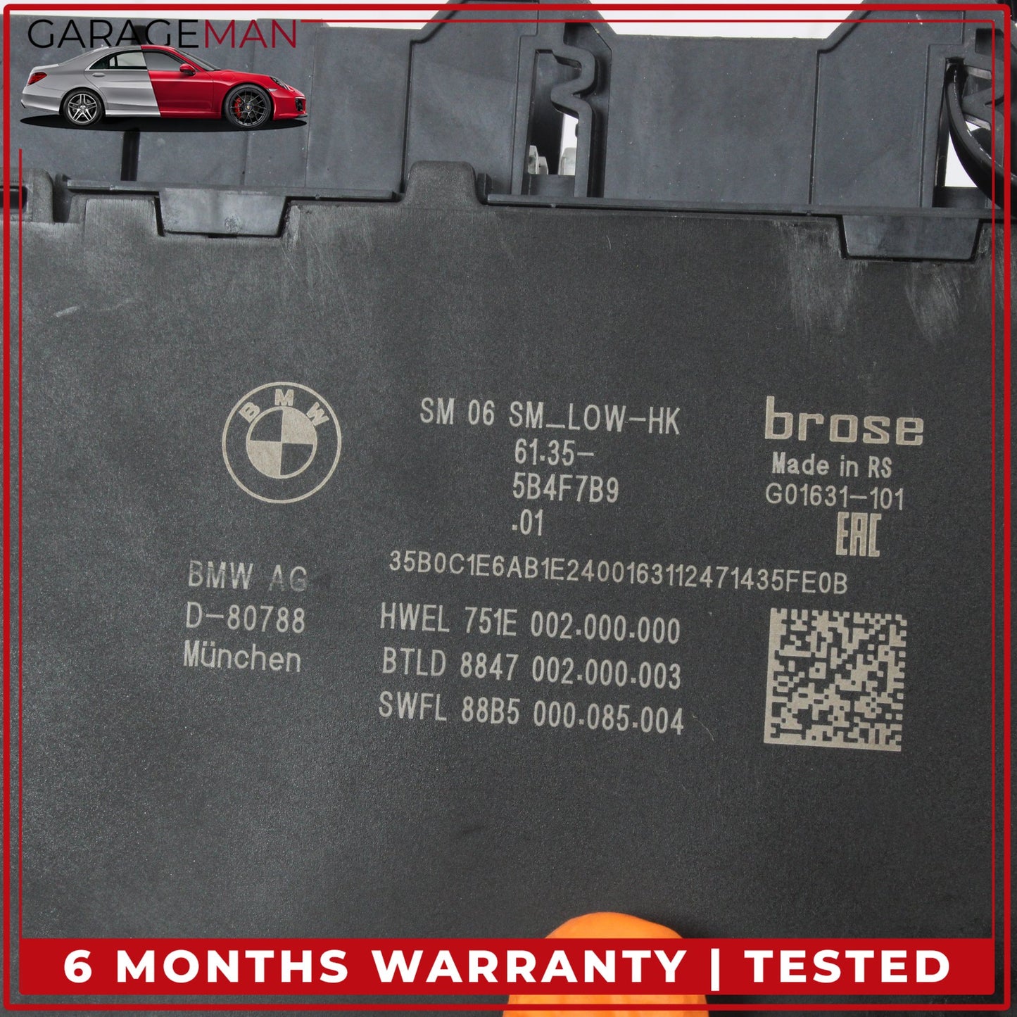 2023-2026 BMW X2 U10 SUV Front Left Seat Control Module 61355B4F7B9 OEM