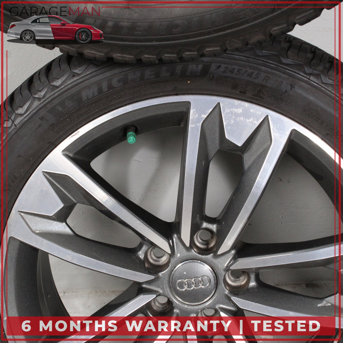 2017-2025 Audi A4 Allroad B9 Wheel Rim w/ Michelin Tire Set 7.5JX18H2 ET29 OEM