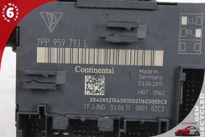 2011-2018 Porsche Cayenne 958 Front Left Side Door Control Module 7PP959793L OEM