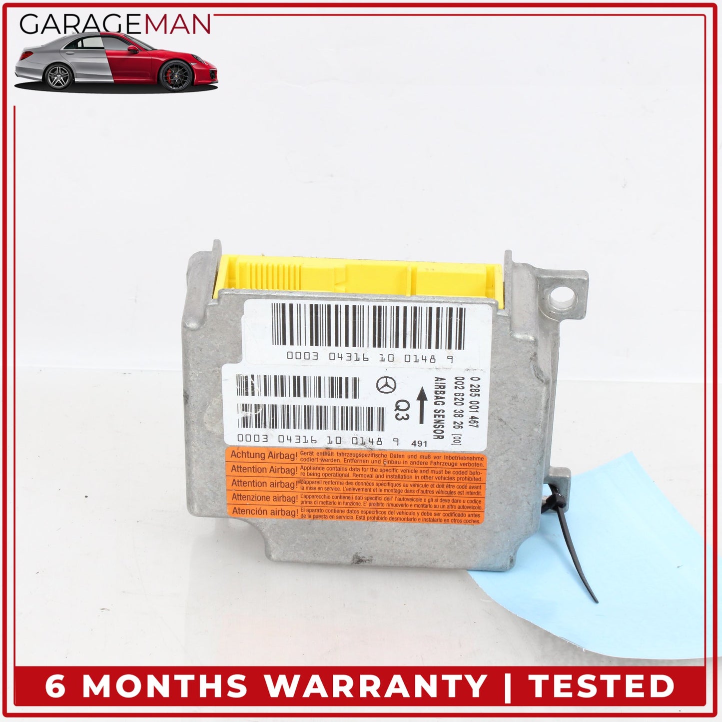 2000-2006 Mercedes W215 CL600 CL500 Airbag Air Bag Sensor SRS Control Module OEM