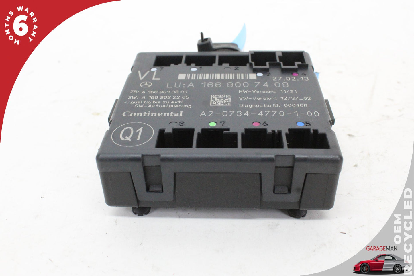 12-19 Mercedes-Benz GL450 X166 SUV Left Front Door Control Module 1669007409 OEM