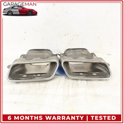 2010-2016 Mercedes W216 CL550 AMG Exhaust Muffler Tips Left and Right Set OEM