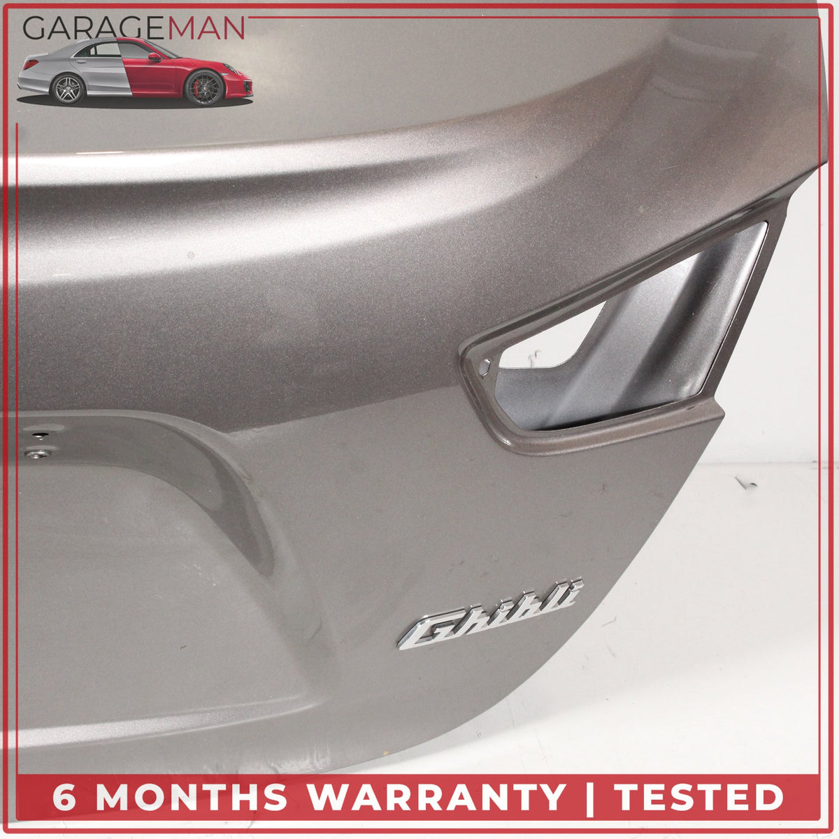2014-2020 Maserati Ghibli M157 Rear Trunk Lid Panel Assembly Gray Metallic OEM