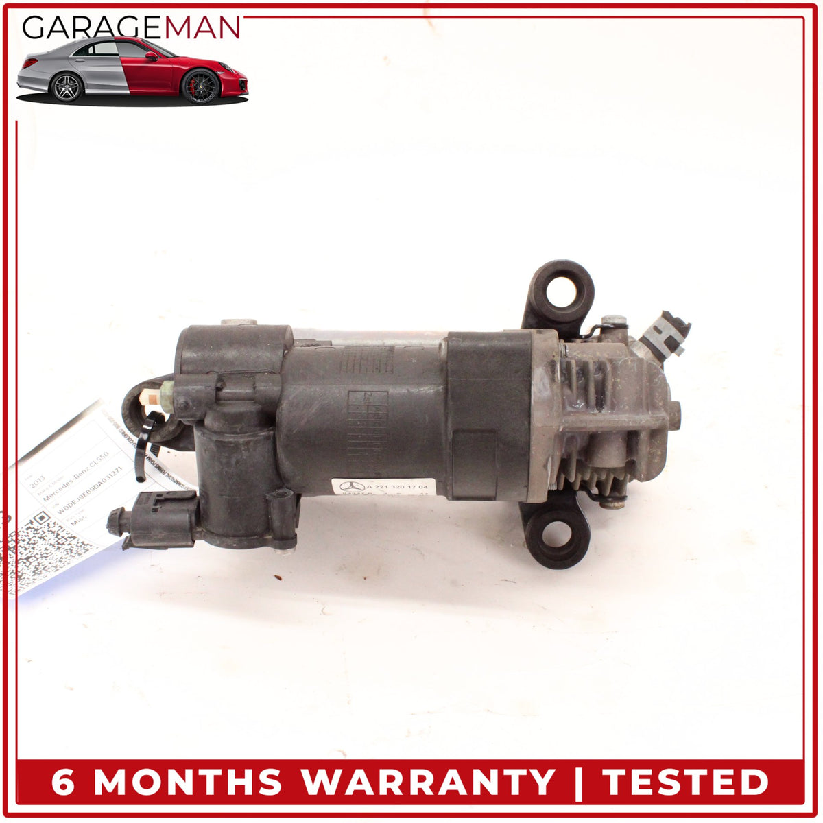 2007-2014 Mercedes W216 CL550 Air Suspension Compressor Pump 2213201704 OEM
