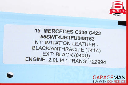 2014-2019 Mercedes-Benz C300 Keyless Go Entry Control Module 2229007111 OEM