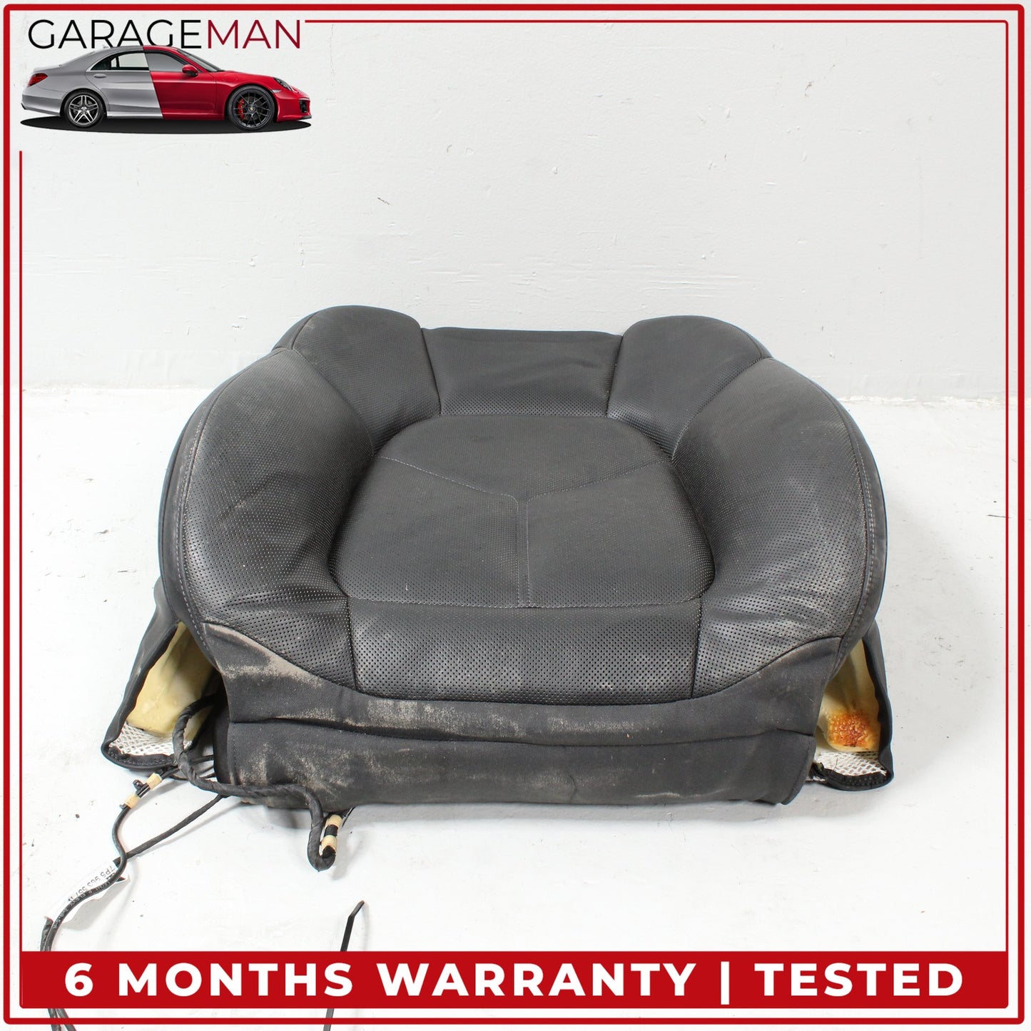 2011-2018 Porsche Cayenne 958 Front Right Side Top Upper Seat Cushion Black OEM