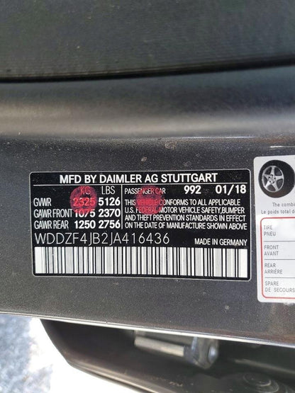 Parting Out- 2018 Mercedes-Benz E300 W213- 266